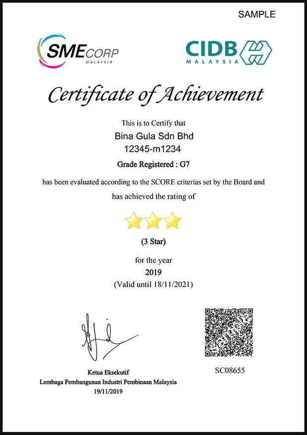 SCORE-CIDB