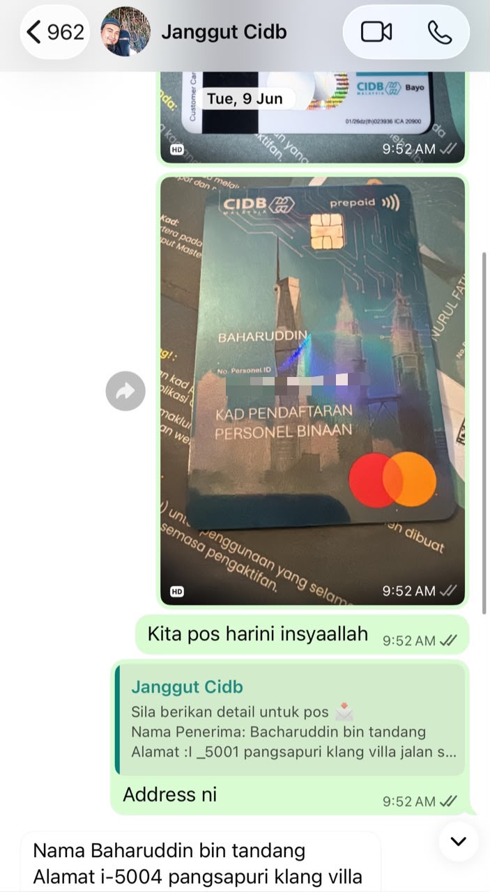 Testimoni pelanggan - Pelanggan 12