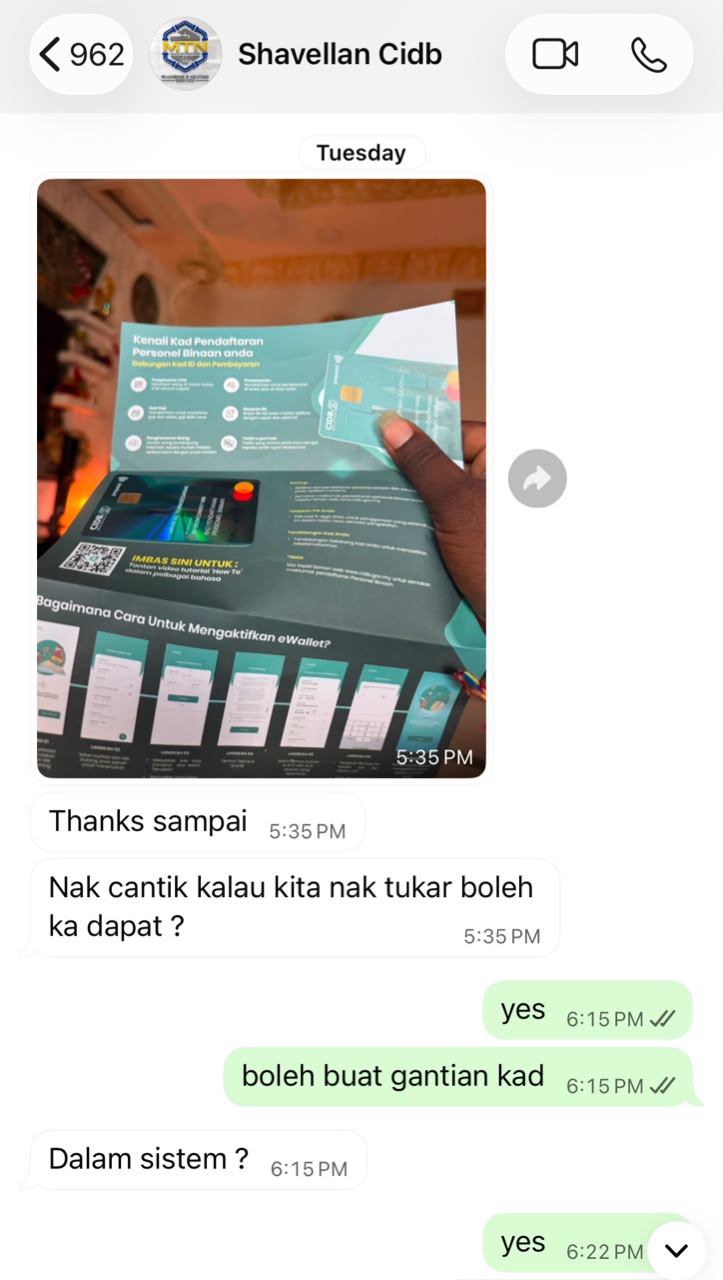 Testimoni pelanggan - Pelanggan 8